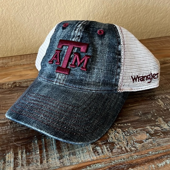 Wrangler Texas A&M Snap Back Hat NEW - Picture 1 of 4